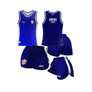 CS23 - Kit Regata + Short Esportivo Arena CS23 Azul Treino